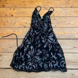 sequin mini dress
